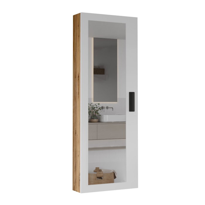 Hanah Home Estantería para Baño Lun1-Aw Pino Atlántico y Blanco